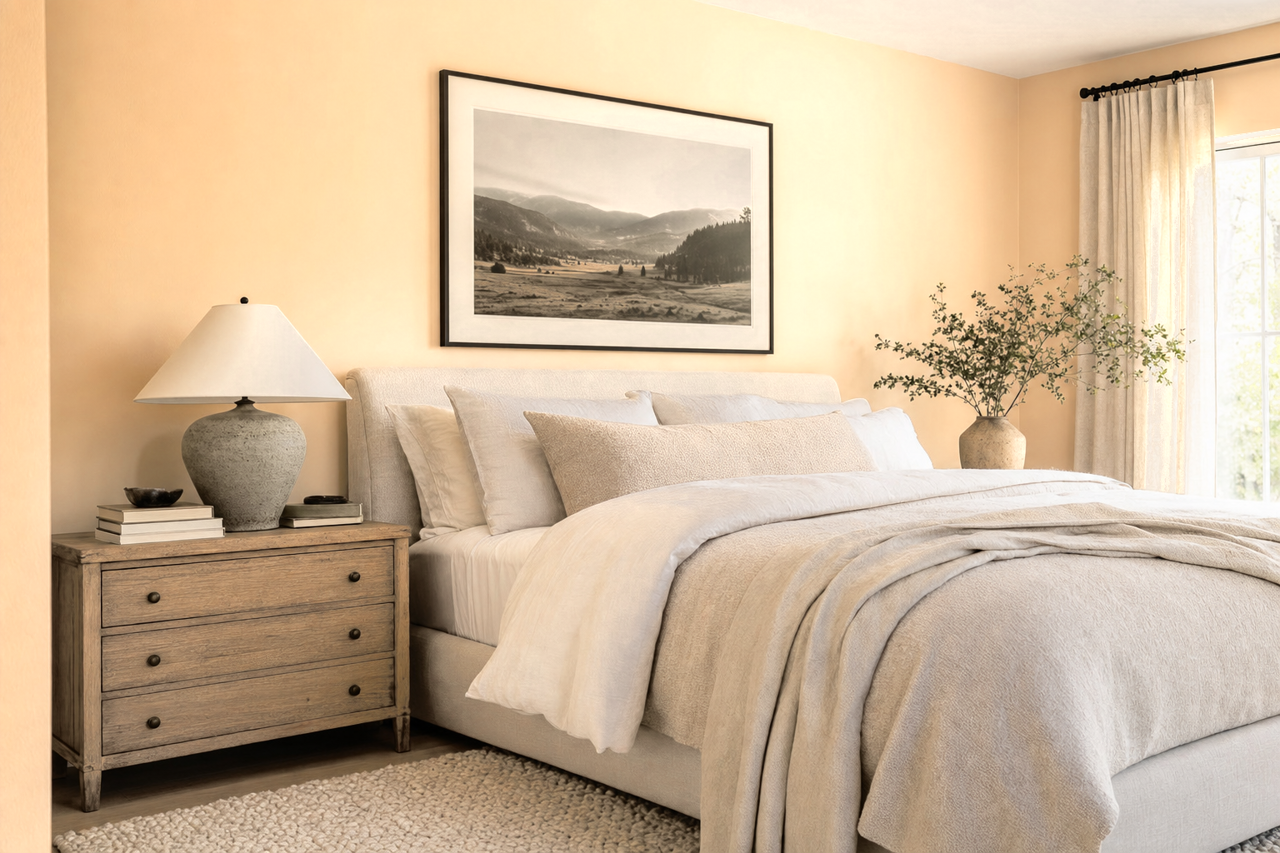 Crescent Cream by Sherwin-Williams on interiors