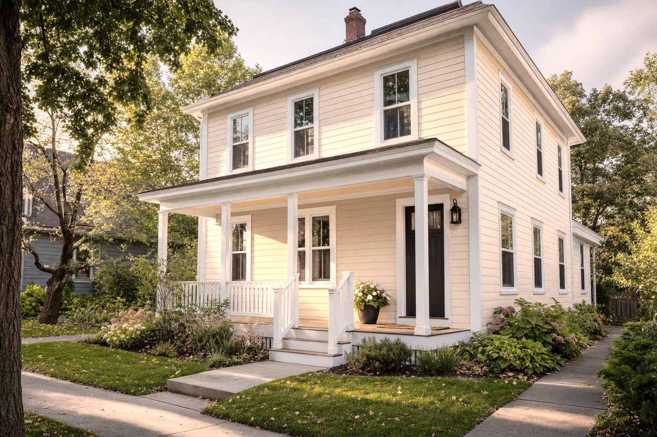 Colony Buff by Sherwin-Williams on exterior
