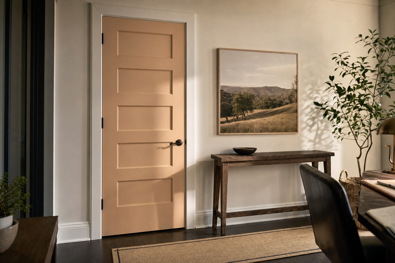 Canoe by Sherwin-Williams on interior-doors