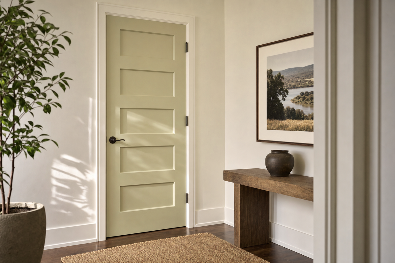 Koi Pond by Sherwin-Williams on interior-doors