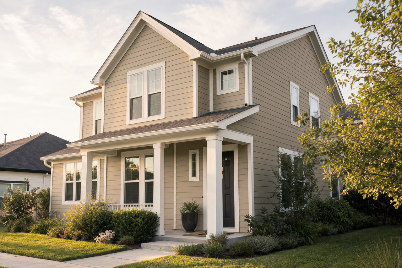 San Antonio Sage by Sherwin-Williams on exterior