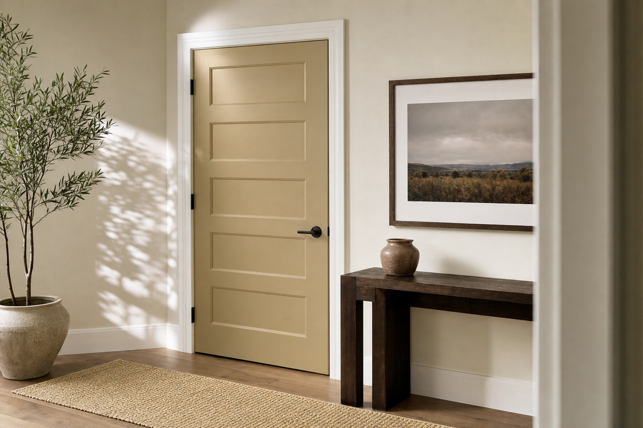 San Antonio Sage by Sherwin-Williams on interior-doors