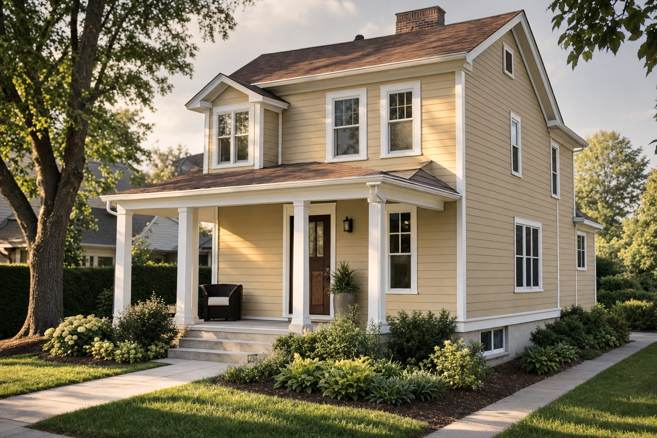Bamboo Shoot by Sherwin-Williams on exterior