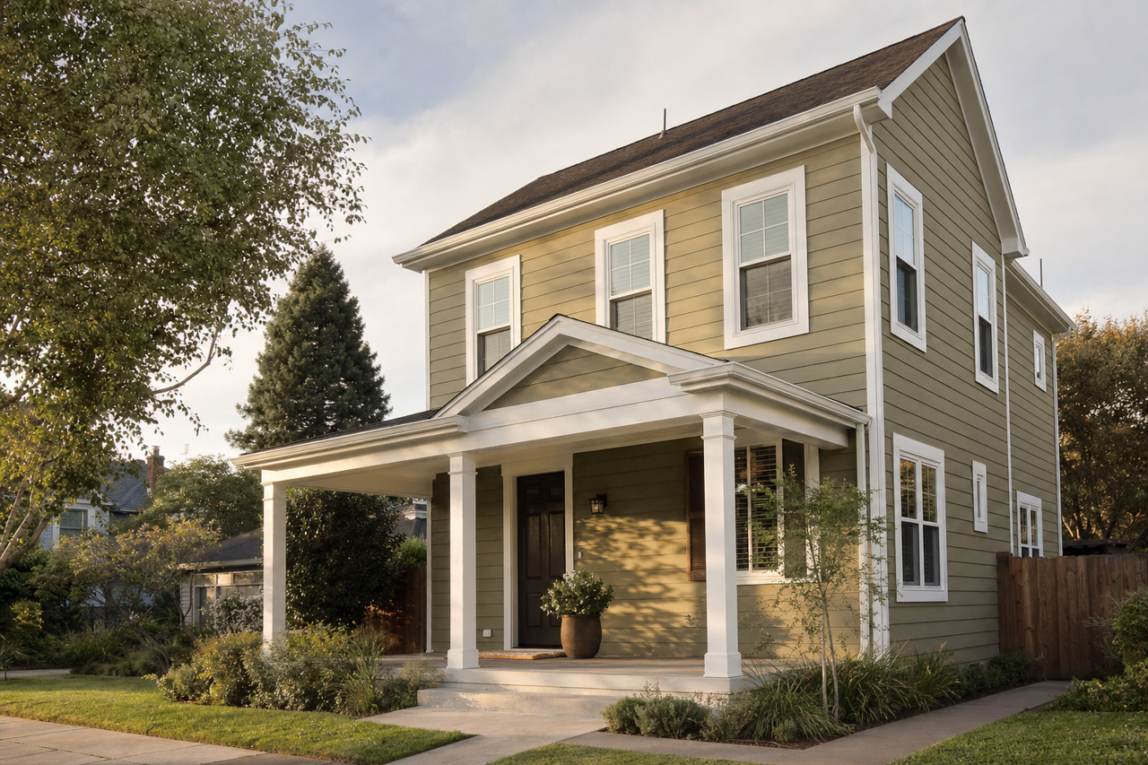 Olive Grove by Sherwin-Williams on exterior