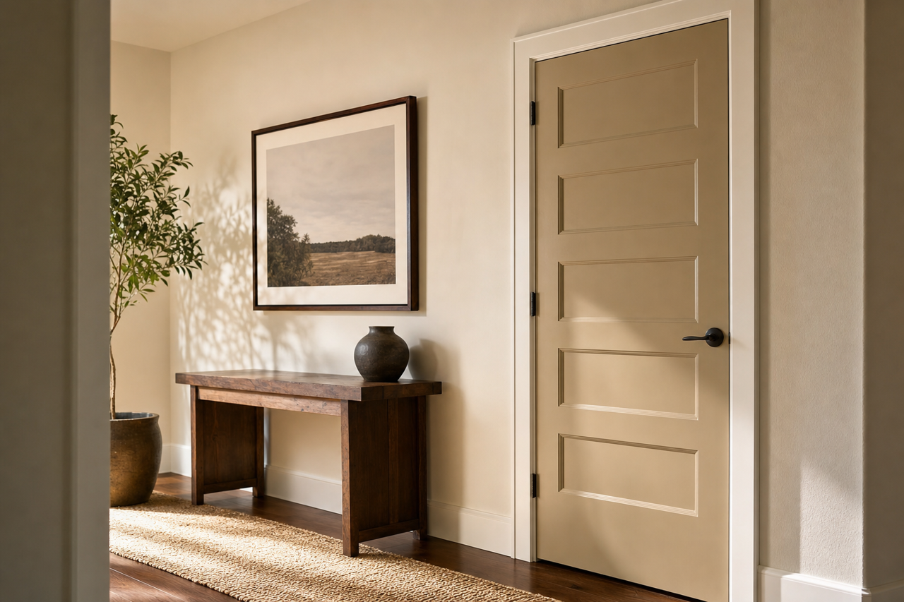 Meadow Trail by Sherwin-Williams on interior-doors