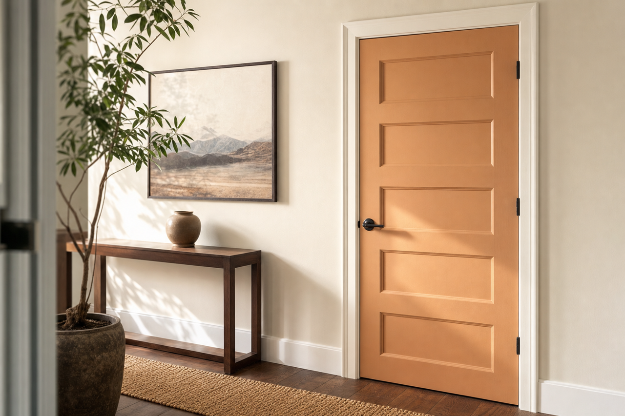 Herbal Wash by Sherwin-Williams on interior-doors
