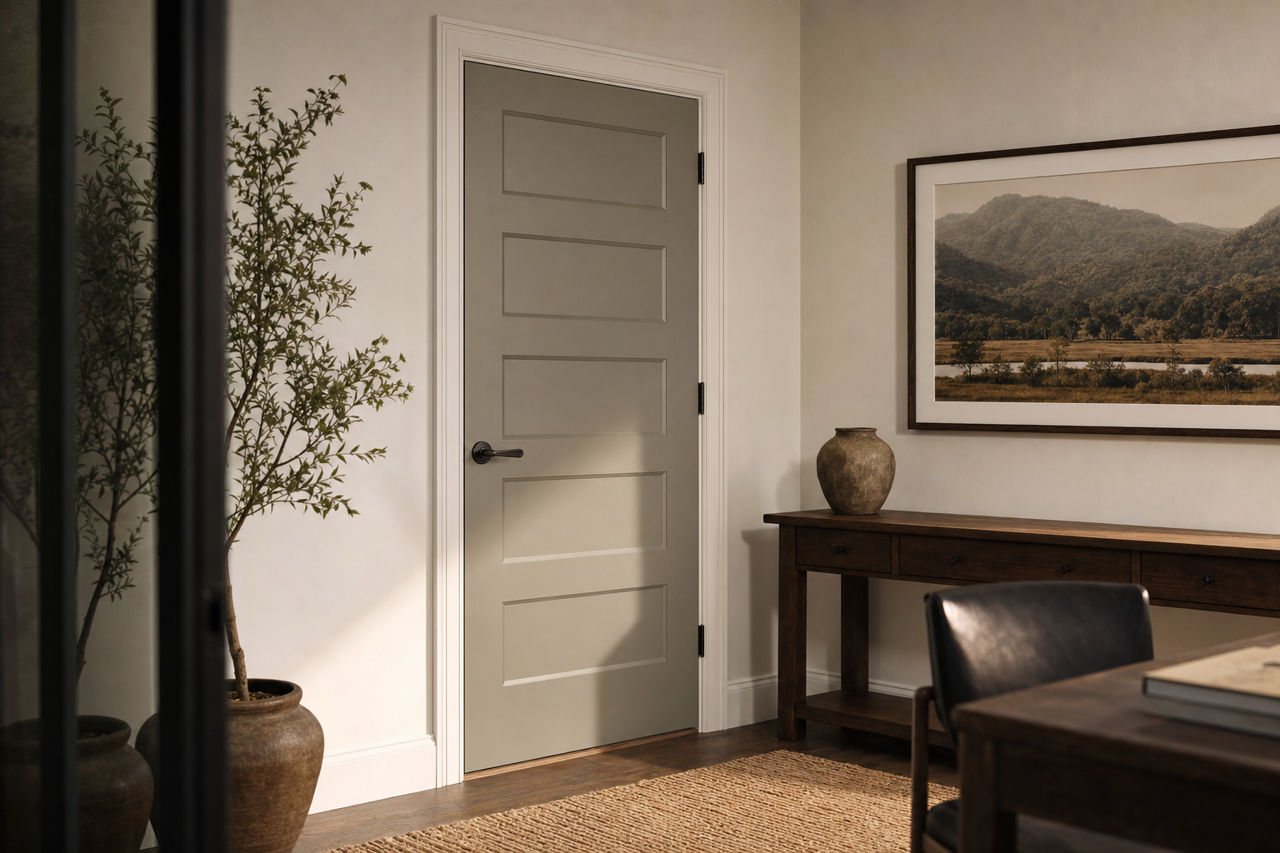 Mountain Road by Sherwin-Williams on interior-doors