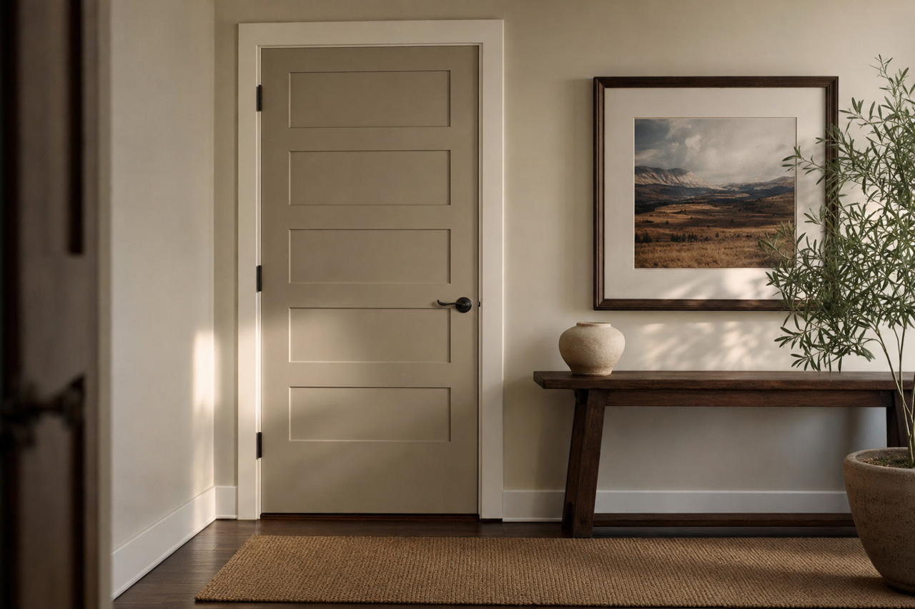 Zeus by Sherwin-Williams on interior-doors
