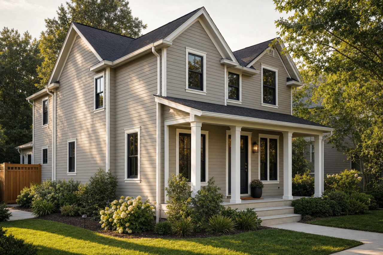 Rushing River by Sherwin-Williams on exterior