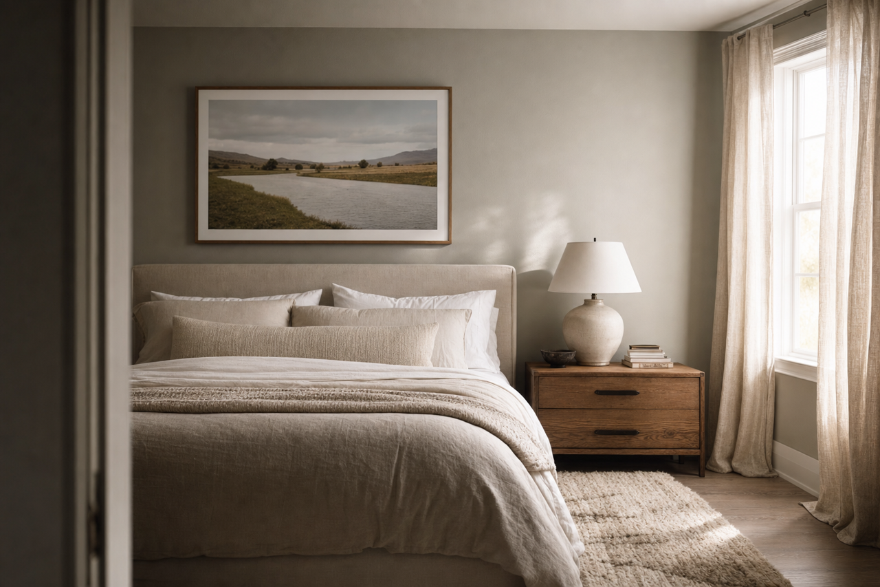Rushing River by Sherwin-Williams on interiors