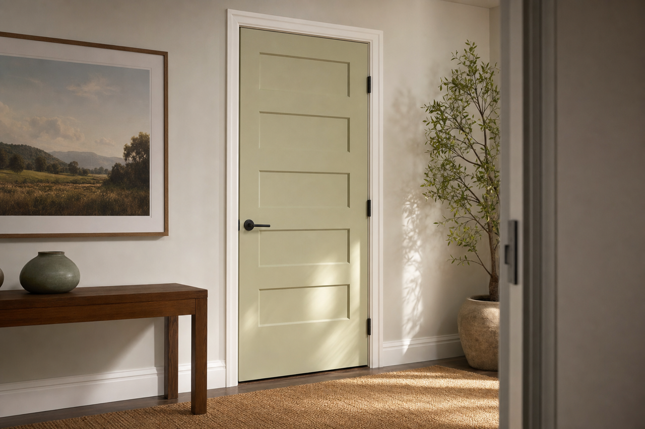 Recycled Glass by Sherwin-Williams on interior-doors