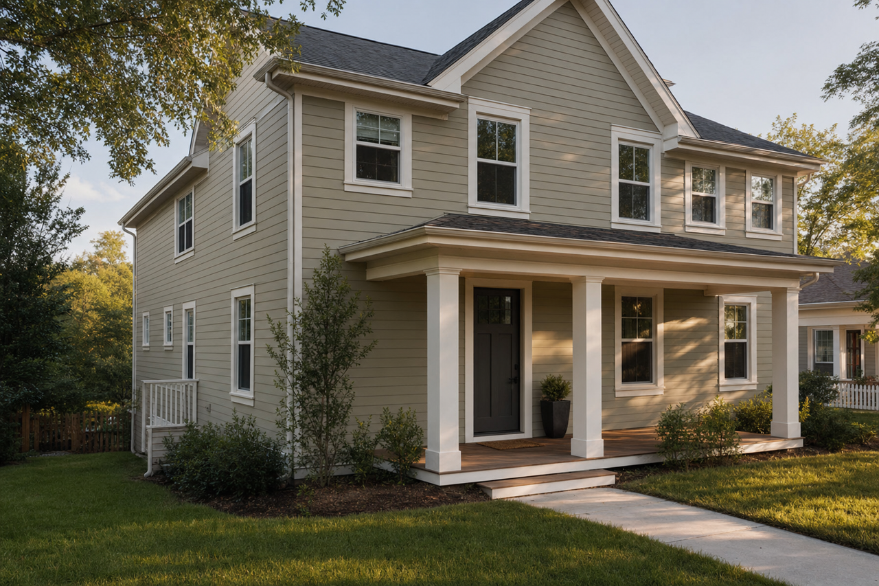 Green Earth by Sherwin-Williams on exterior
