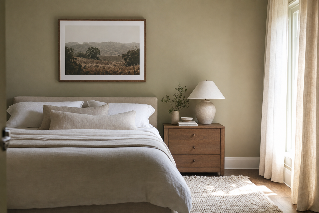 Green Earth by Sherwin-Williams on interiors