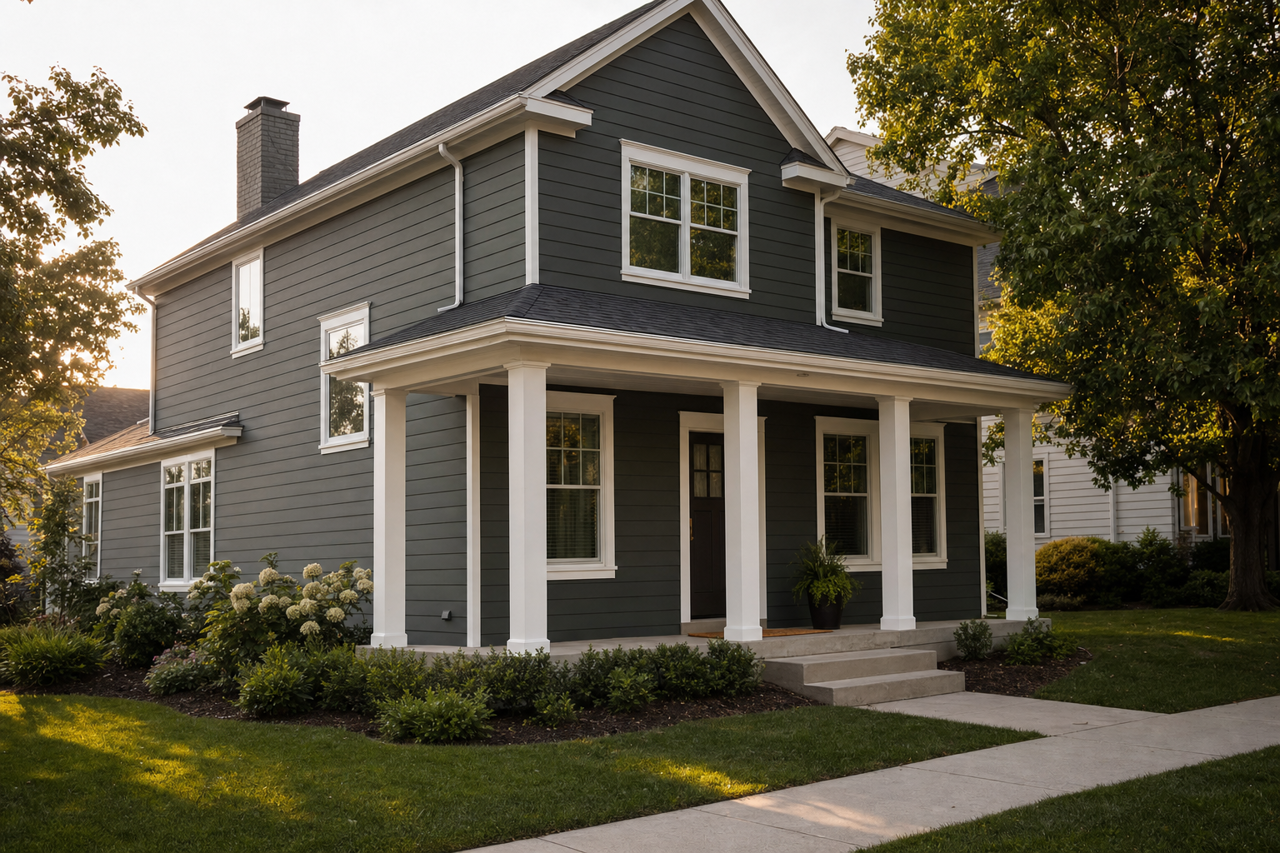 Laurel Woods by Sherwin-Williams on exterior
