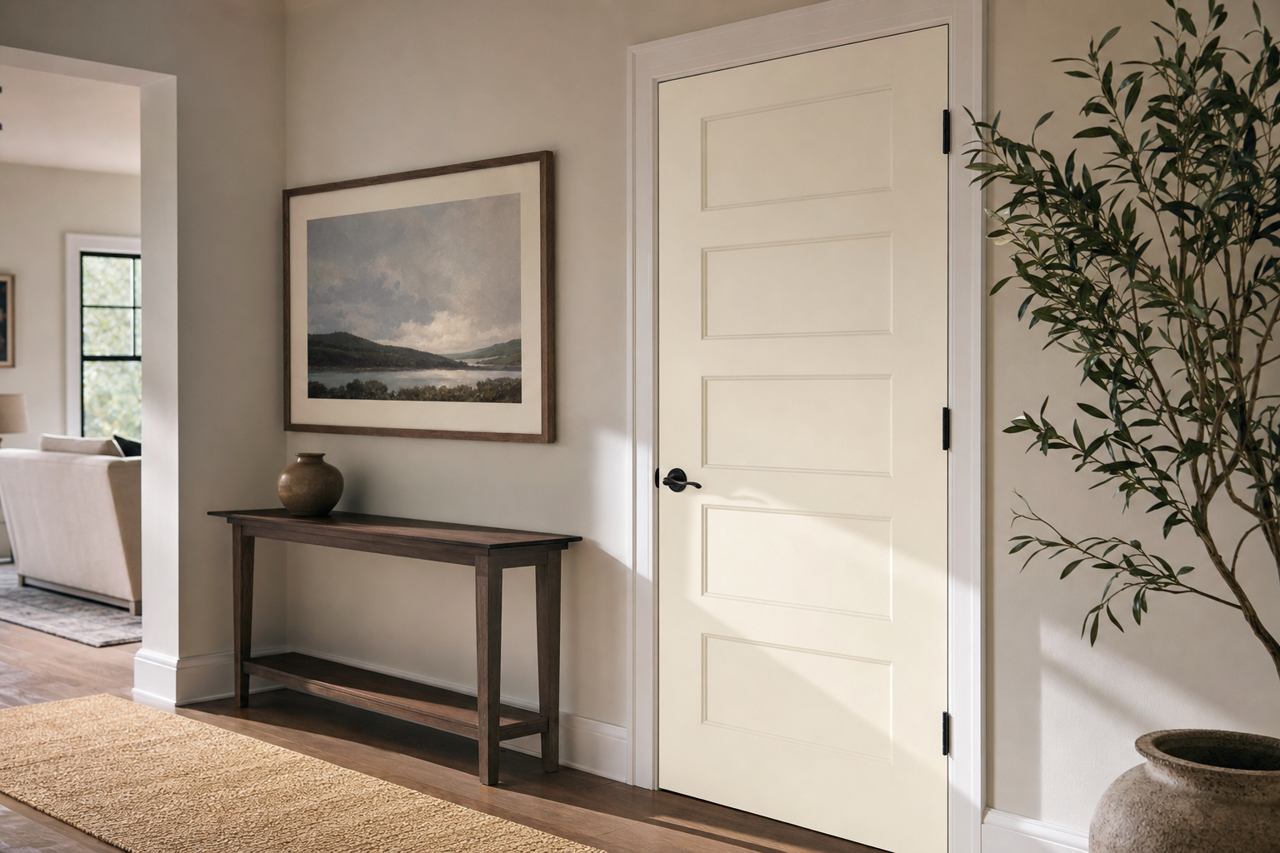 High Reflective White by Sherwin-Williams on interior-doors