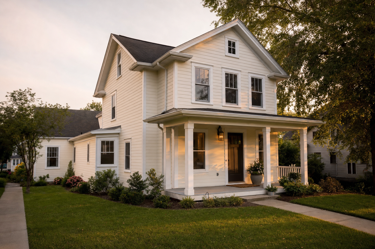 Shell White by Sherwin-Williams on exterior