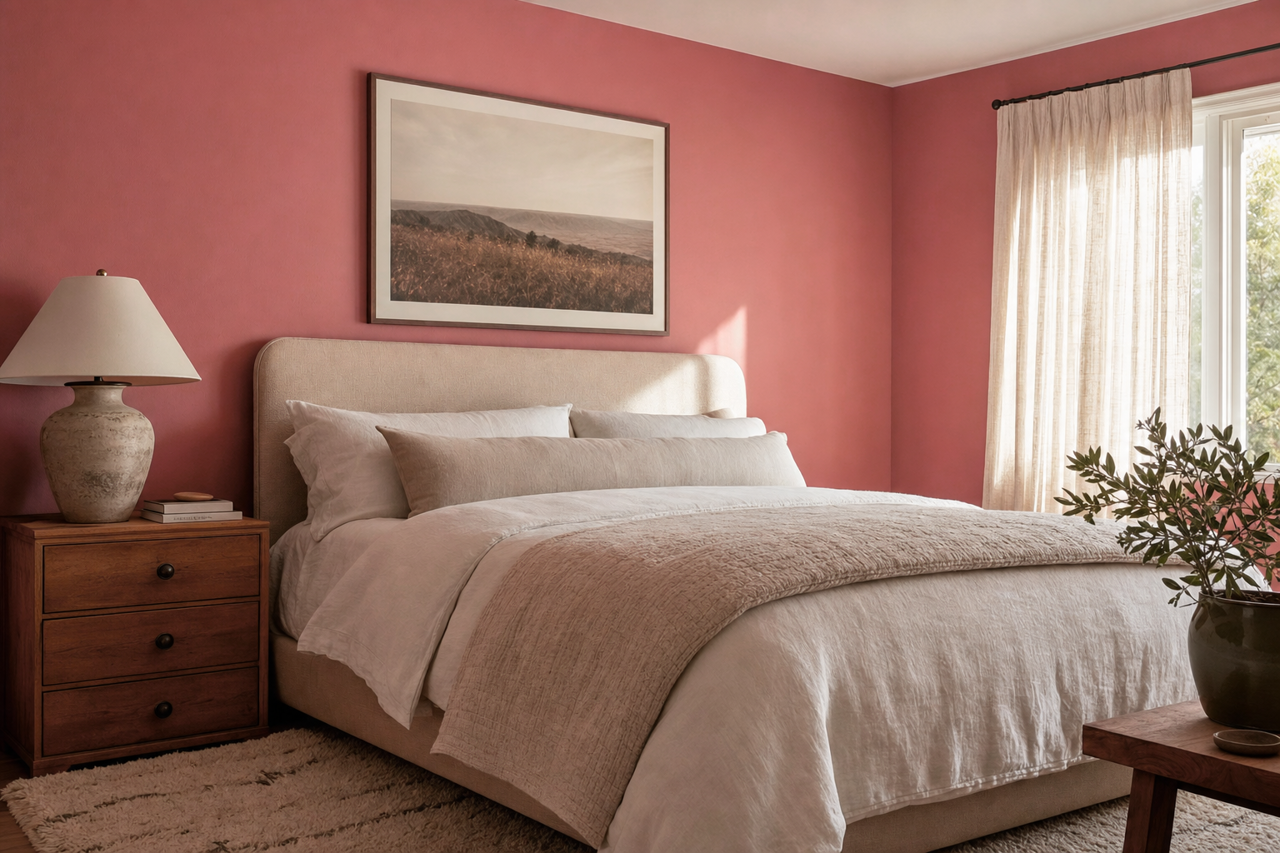 Rita's Rouge by Sherwin-Williams on interiors