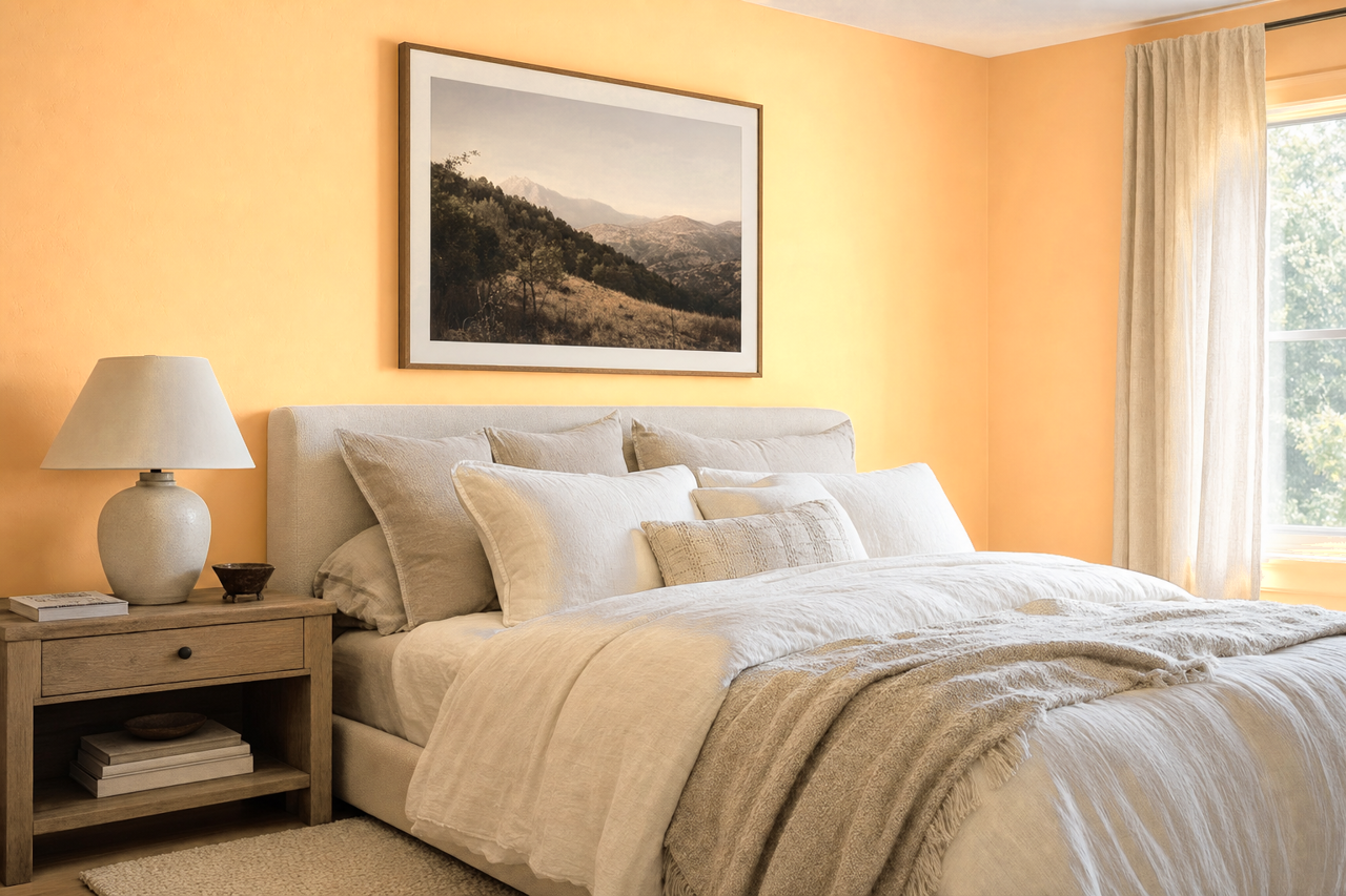 Bellini Fizz by Sherwin-Williams on interiors
