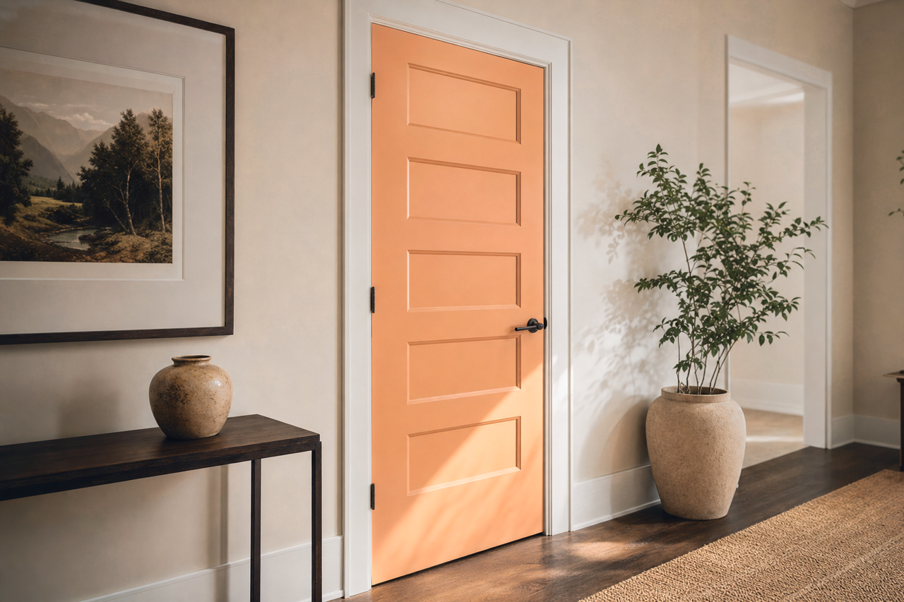 Windswept Canyon by Sherwin-Williams on interior-doors