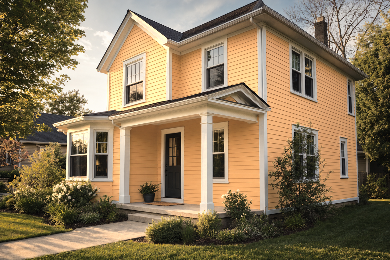 Polvo de Oro by Sherwin-Williams on exterior