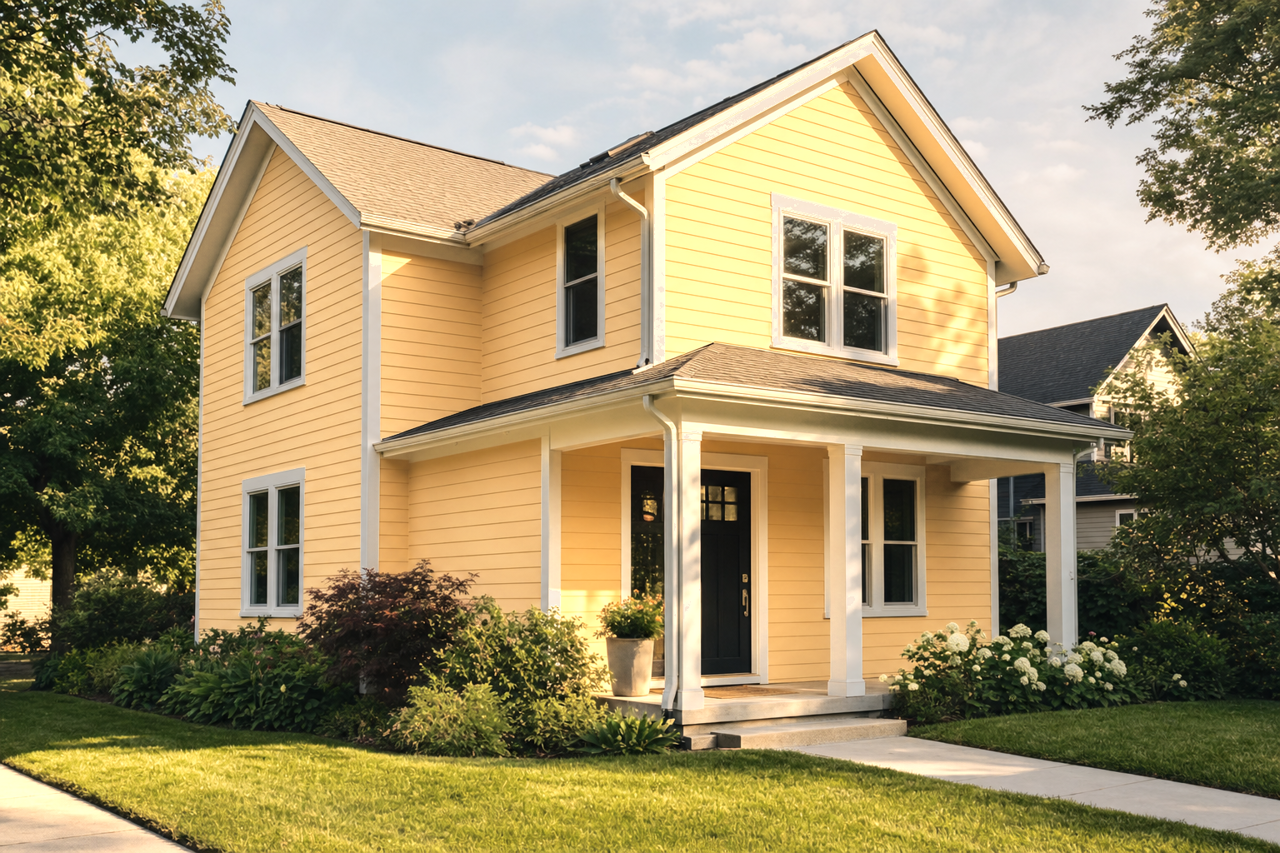 Pollen Powder by Sherwin-Williams on exterior