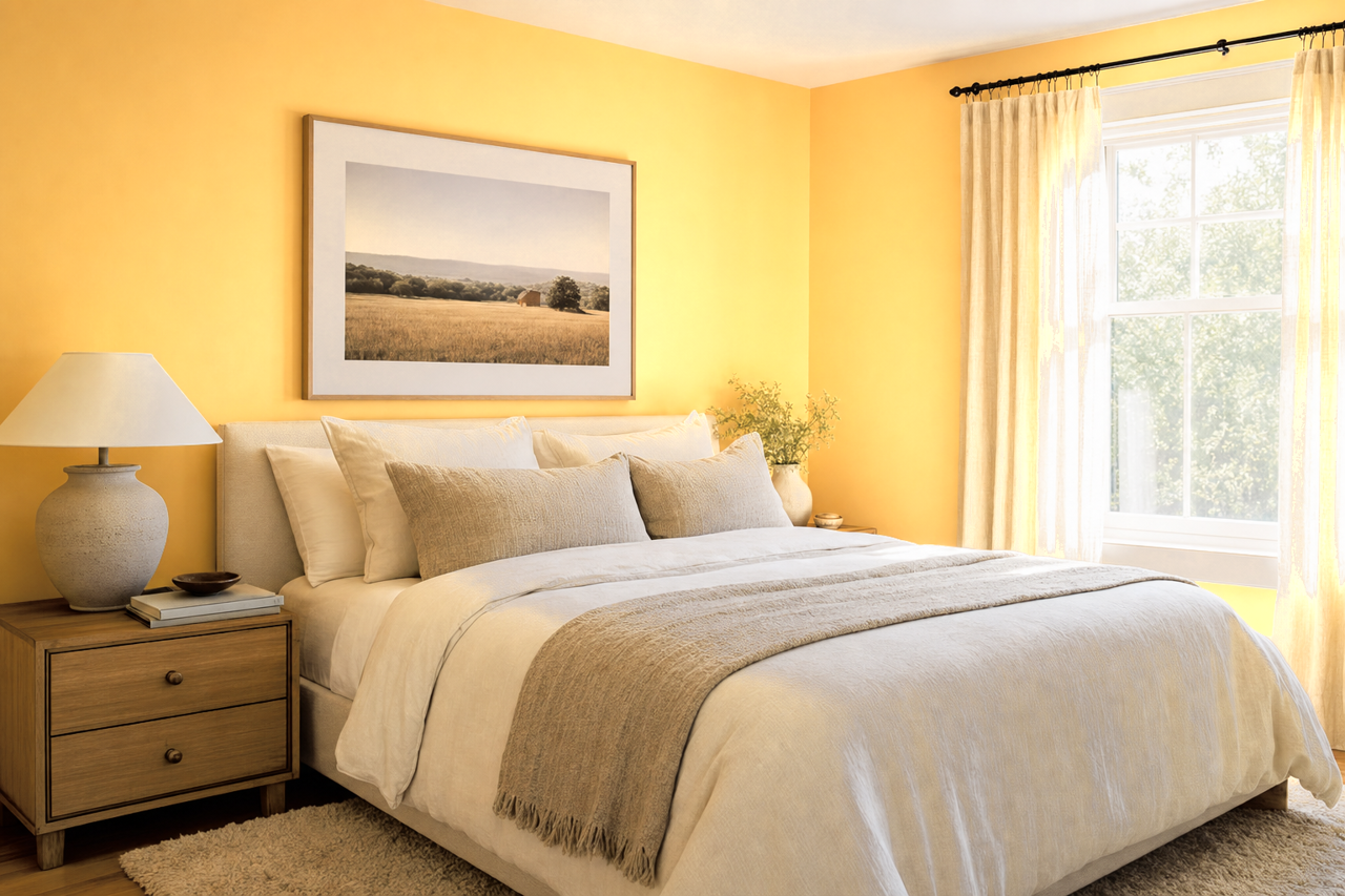 Pollen Powder by Sherwin-Williams on interiors