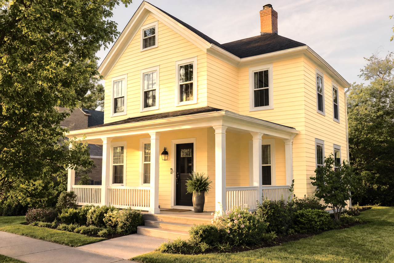 La Luna Amarilla by Sherwin-Williams on exterior