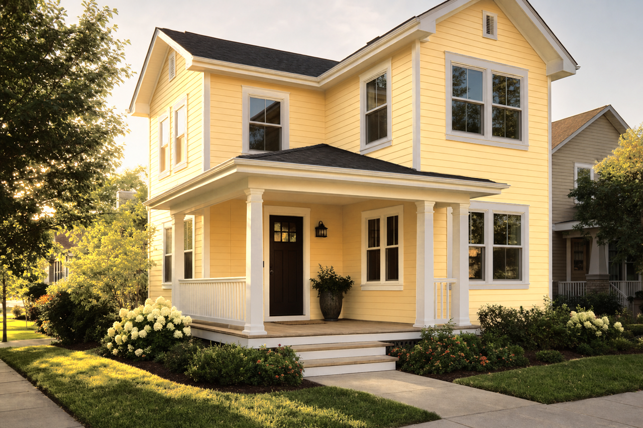 Sunny Veranda by Sherwin-Williams on exterior