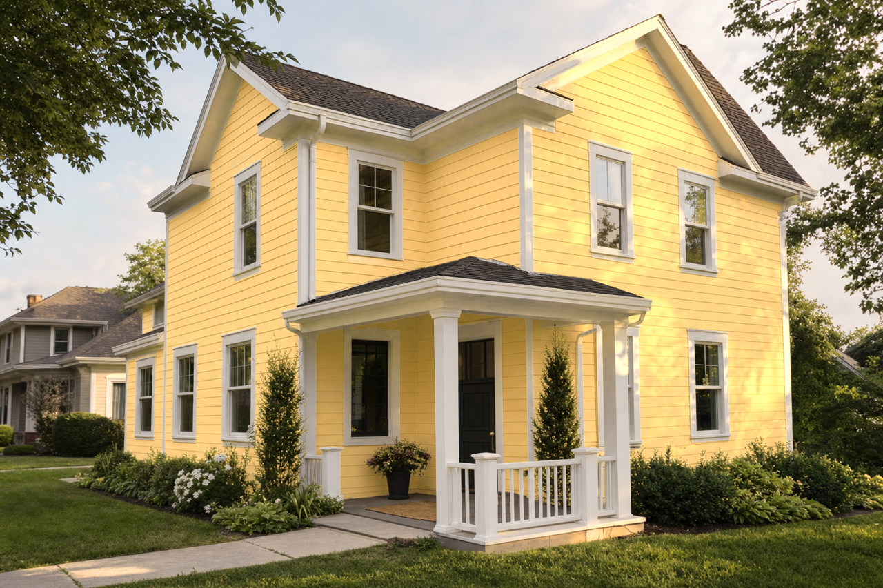 Honey Bees by Sherwin-Williams on exterior