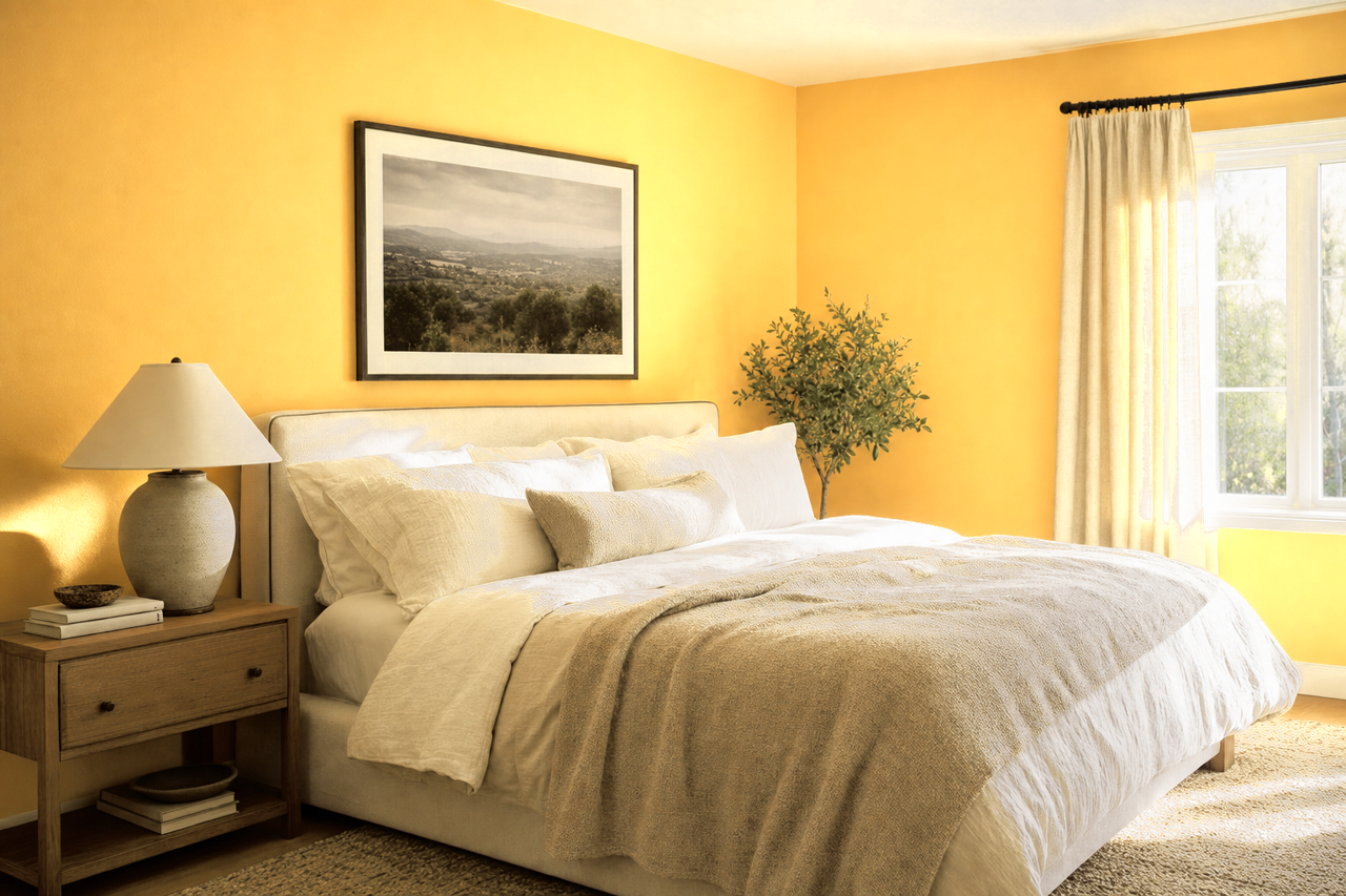 Honey Bees by Sherwin-Williams on interiors