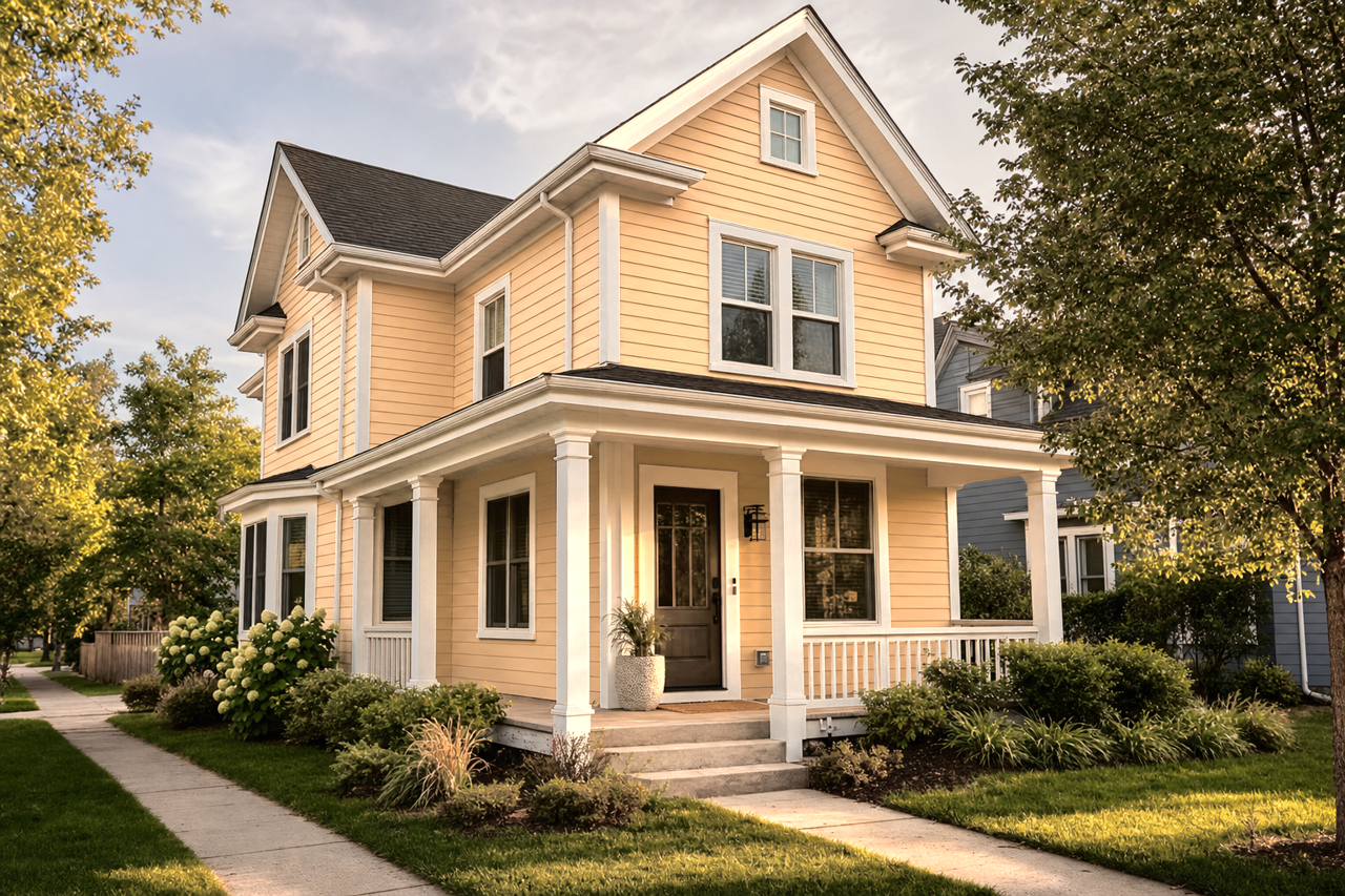 Dakota Wheat by Sherwin-Williams on exterior