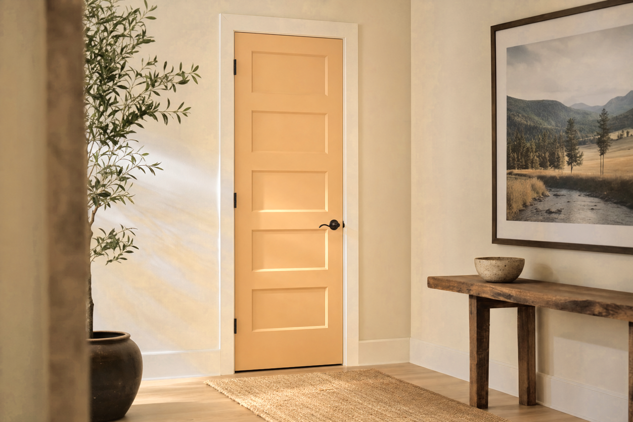 Dakota Wheat by Sherwin-Williams on interior-doors
