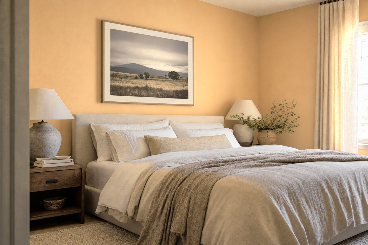 Dakota Wheat by Sherwin-Williams on interiors