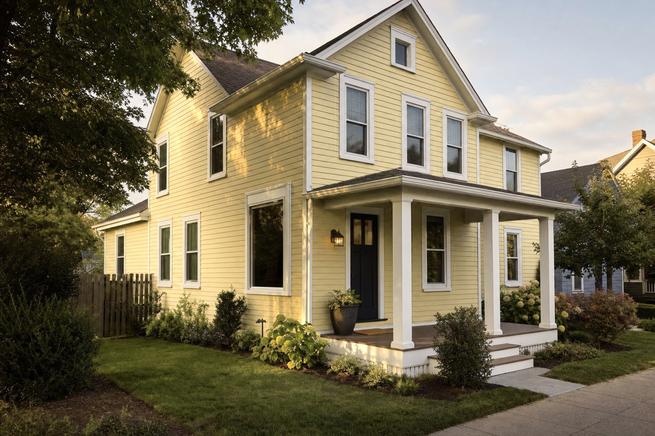Cool Avocado by Sherwin-Williams on exterior