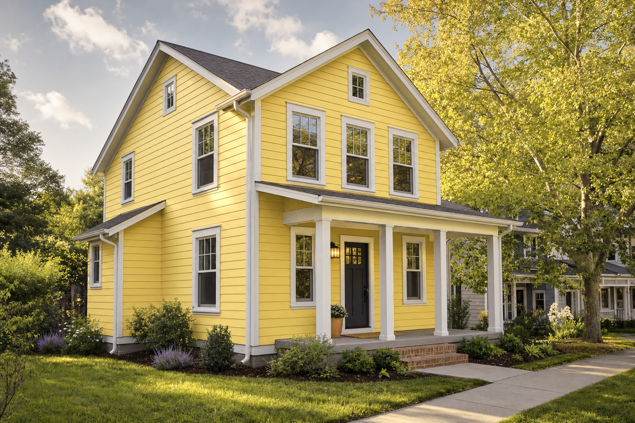 Limón Fresco by Sherwin-Williams on exterior