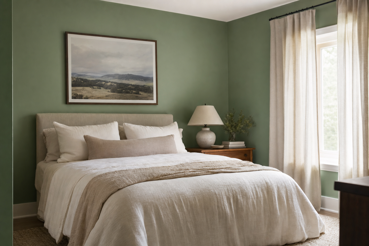 Frosted Emerald by Sherwin-Williams on interiors