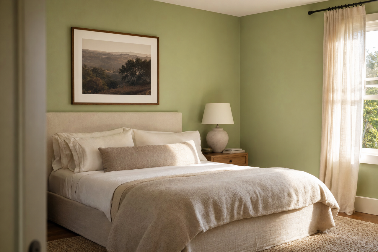 Cucuzza Verde by Sherwin-Williams on interiors