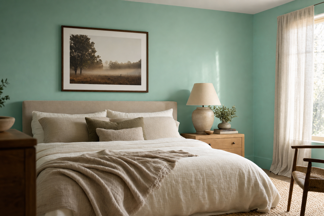 Aquastone by Sherwin-Williams on interiors