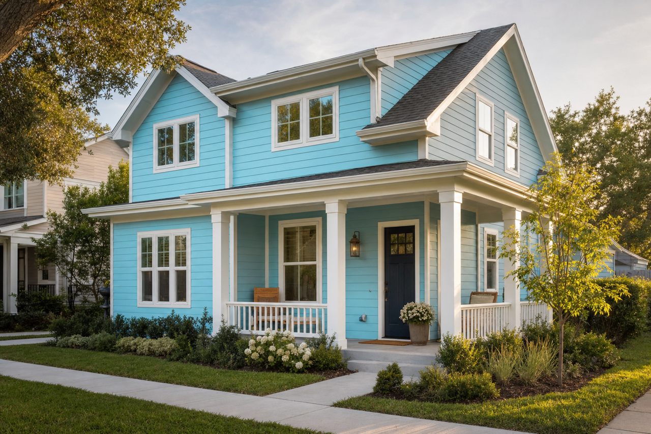 Surfin' by Sherwin-Williams on exterior