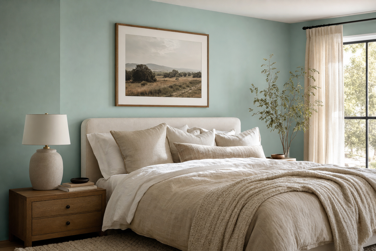 Aquaverde by Sherwin-Williams on interiors