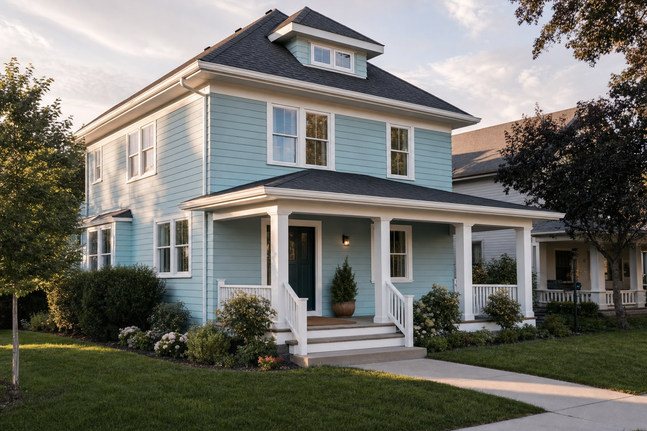 Agua Fría by Sherwin-Williams on exterior
