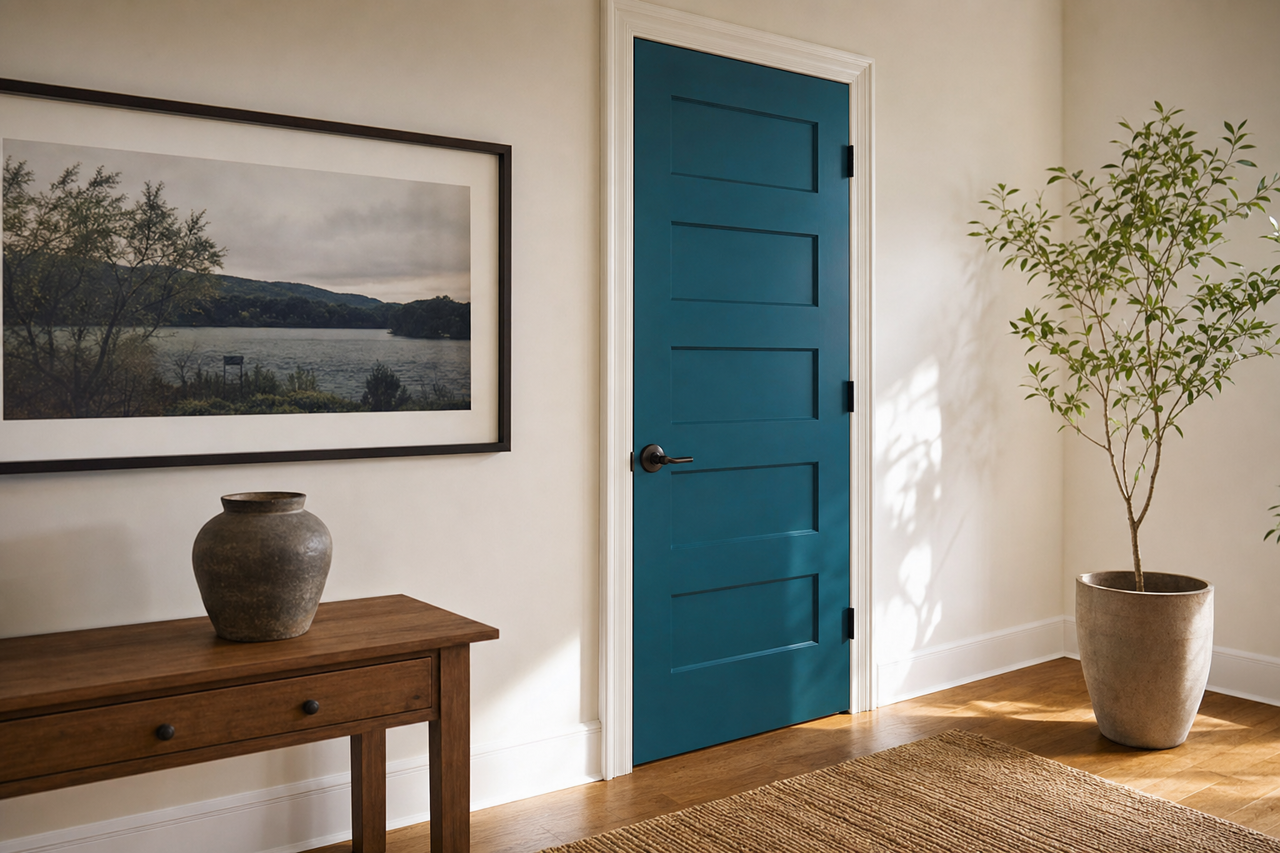 Connor's Lakefront by Sherwin-Williams on interior-doors