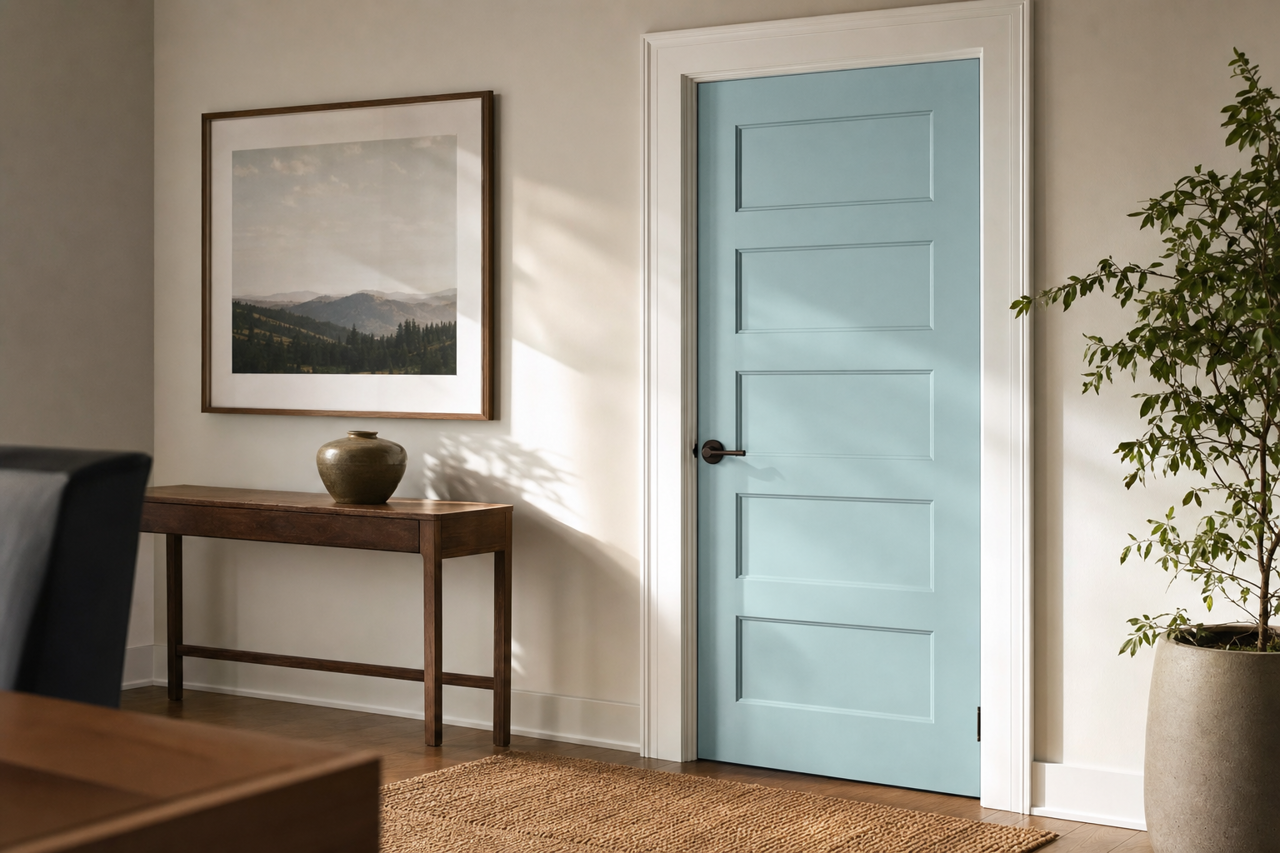 Rest Assured by Sherwin-Williams on interior-doors