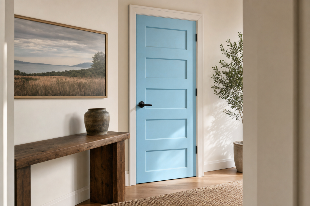Porch Ceiling by Sherwin-Williams on interior-doors