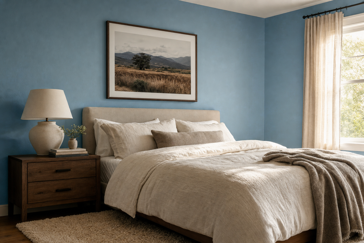 Bluesy Note by Sherwin-Williams on interiors