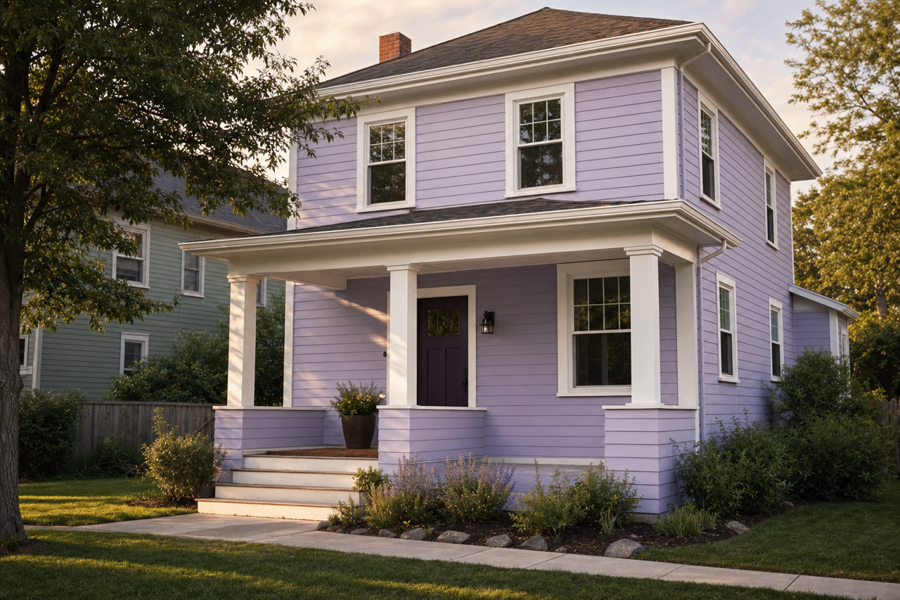 Forever Lilac by Sherwin-Williams on exterior
