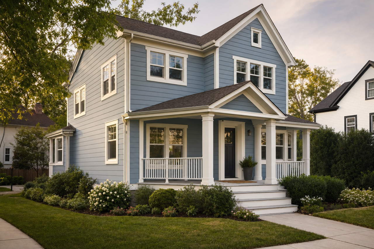 Dyer's Woad by Sherwin-Williams on exterior