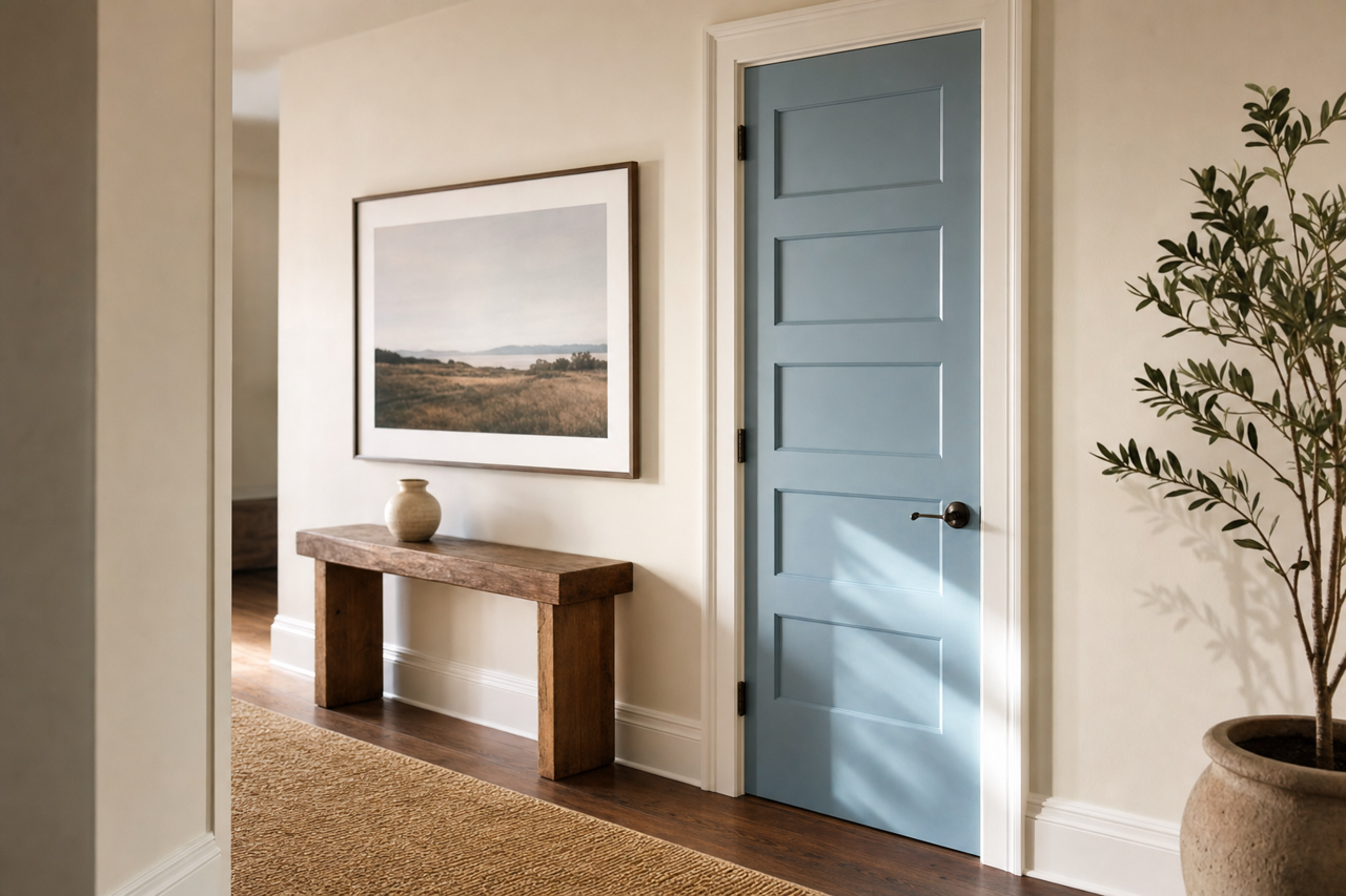 Dyer's Woad by Sherwin-Williams on interior-doors