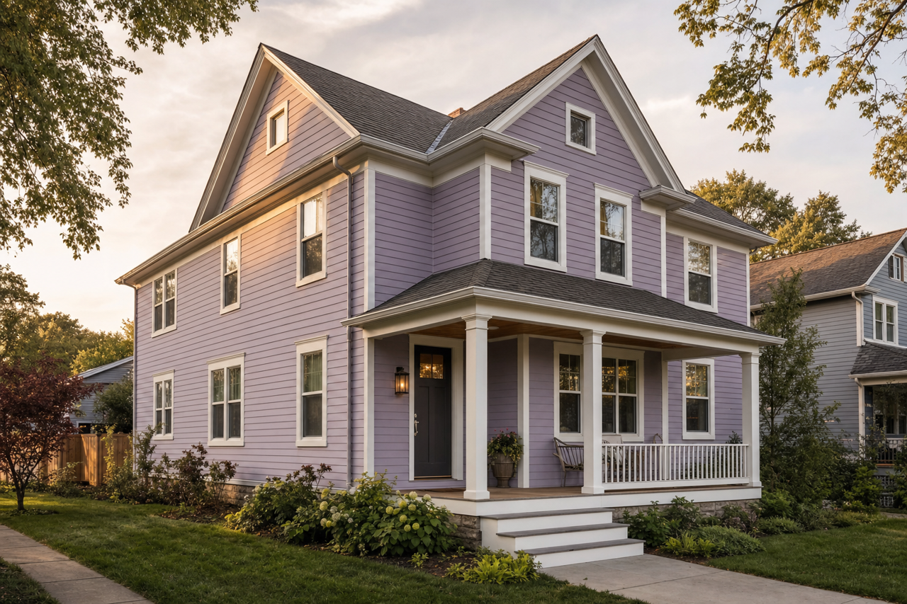 Berry Cream by Sherwin-Williams on exterior