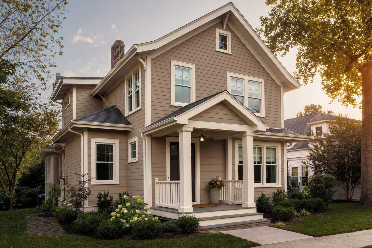 Cocoa Whip by Sherwin-Williams on exterior